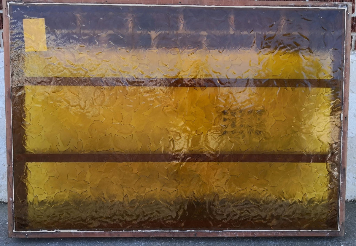 Yellow Glass Internal Feature Fixed Window And/Or Shelves 915 W x 1310 H [#2439] Joinery Recycle