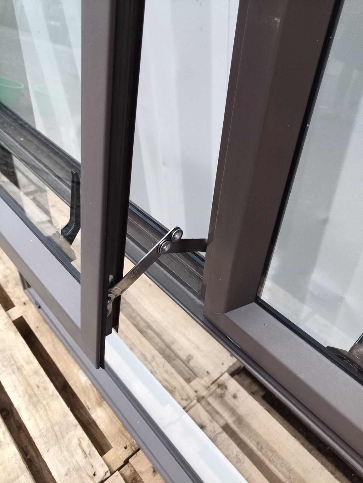 Aluminium Window Brown 1500 W x 1700 H [#3068 SF] Joinery Recycle