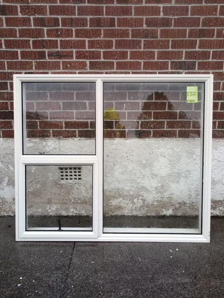 White Aluminium Window 1400 W x1200 H   [#3254] Joinery Recycle