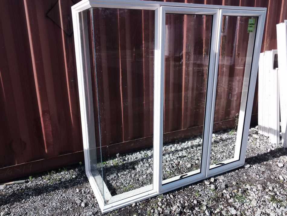 Aluminium BOX WINDOW Offwhite  610 W x  1600 W x 1600 H   [#3274 SF] Joinery Recycle