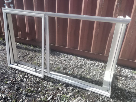 Aluminium CORNER WINDOW Offwhite  1810 W x  610 W x  ? H   [#3275 SF] Joinery Recycle