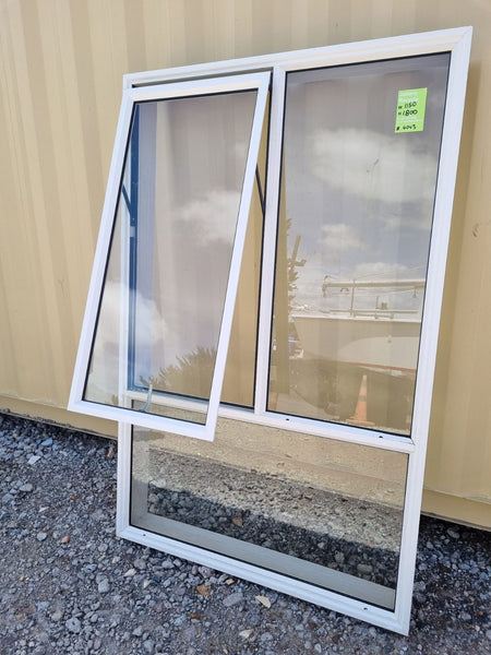 White Aluminium Window 1150 W x 1800 H [#4043] Joinery Recycle