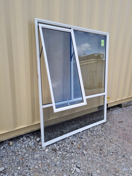 White Aluminium Window 1500 W x 1800 H [#4045] Joinery Recycle