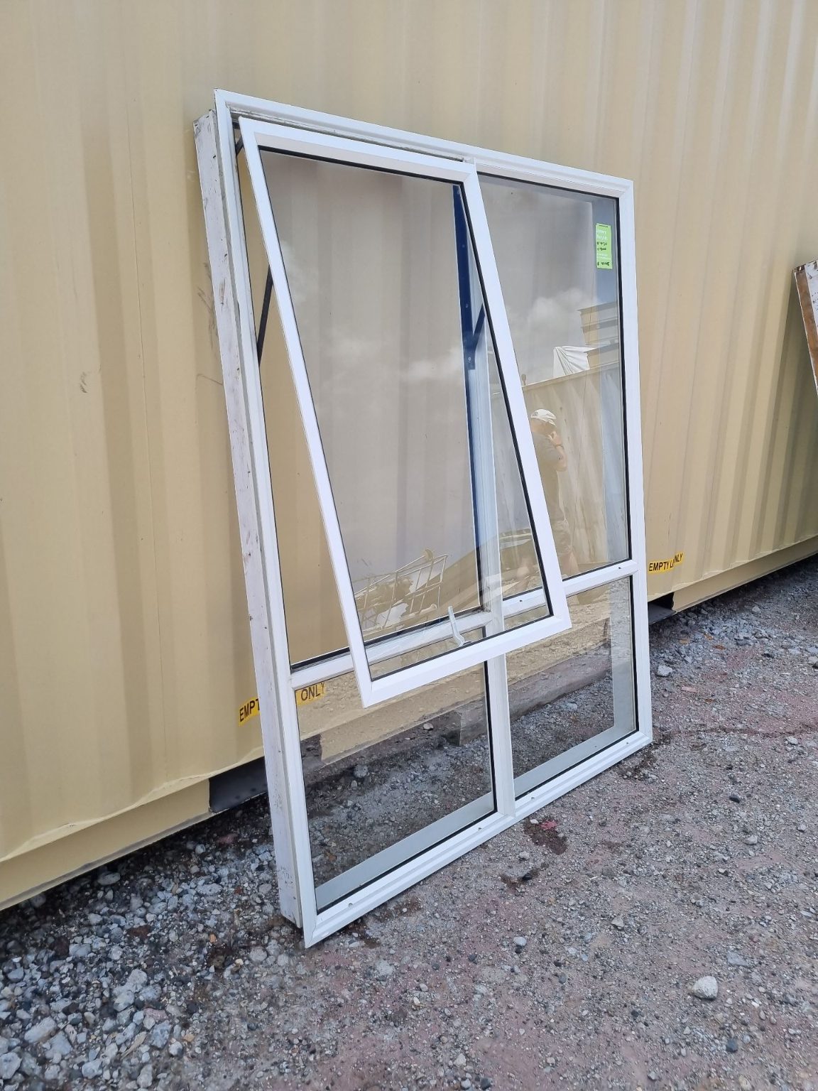 White Aluminium Window 1430 W x 1800 H [#4048] Joinery Recycle