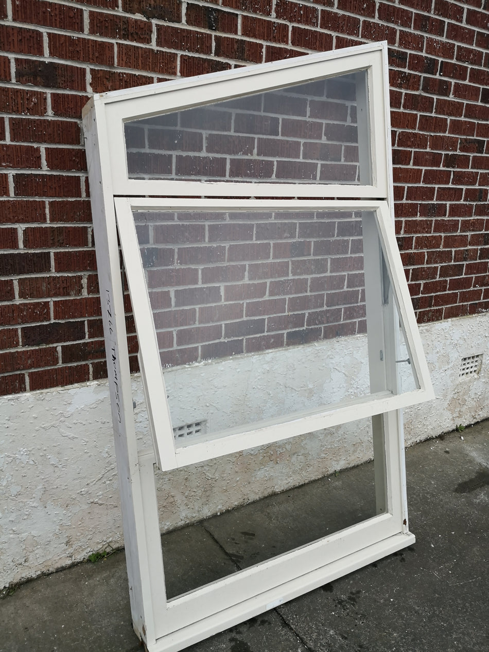 Raked Wooden Window 1110 W x 1620/1930 H [#2025] Joinery Recycle