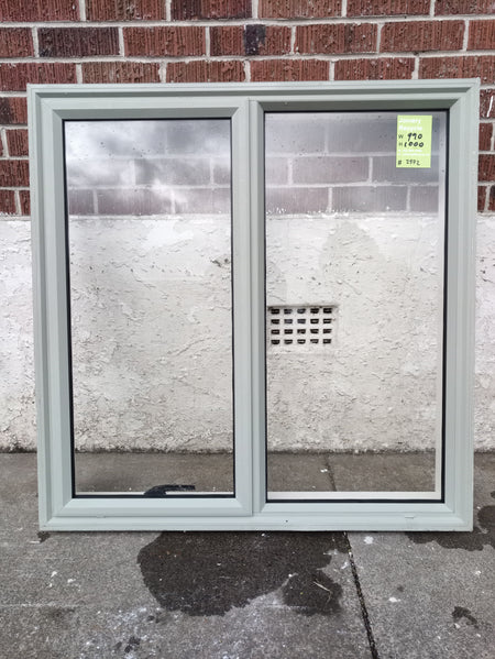 Light Green Aluminium Window 990 W x 1000 H   [#2972] Joinery Recycle