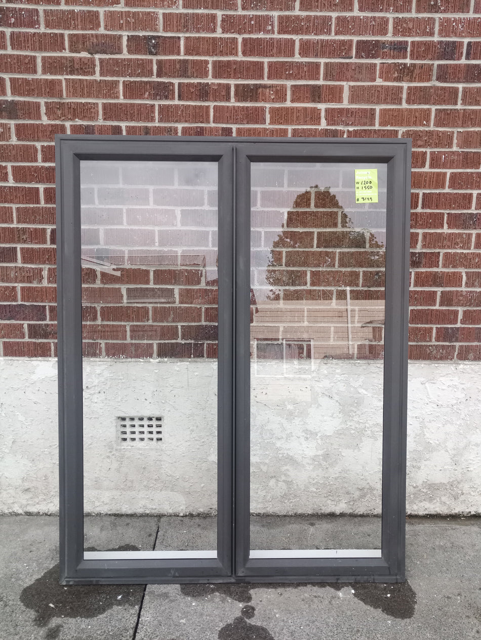 Aluminium Window Brown 1200 W  x 1550  H  [#3129 MA] Joinery Recycle