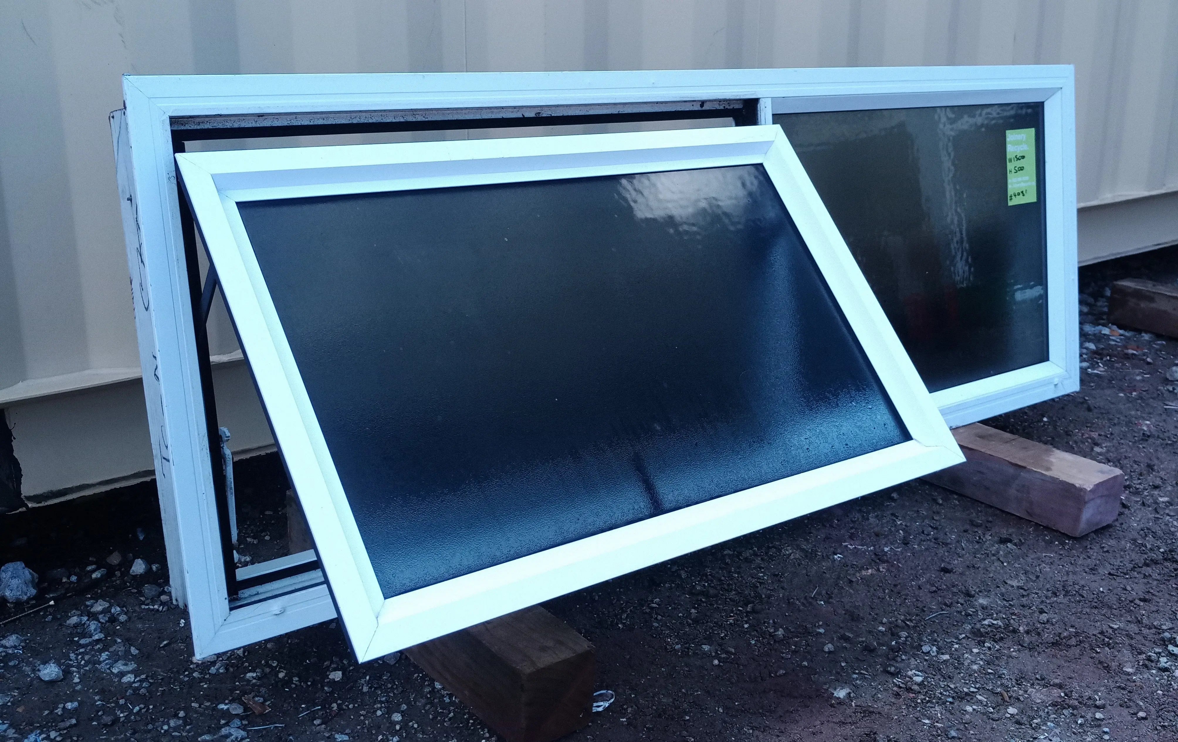 White Aluminium Window 2270W x 500H   [#4079] Joinery Recycle