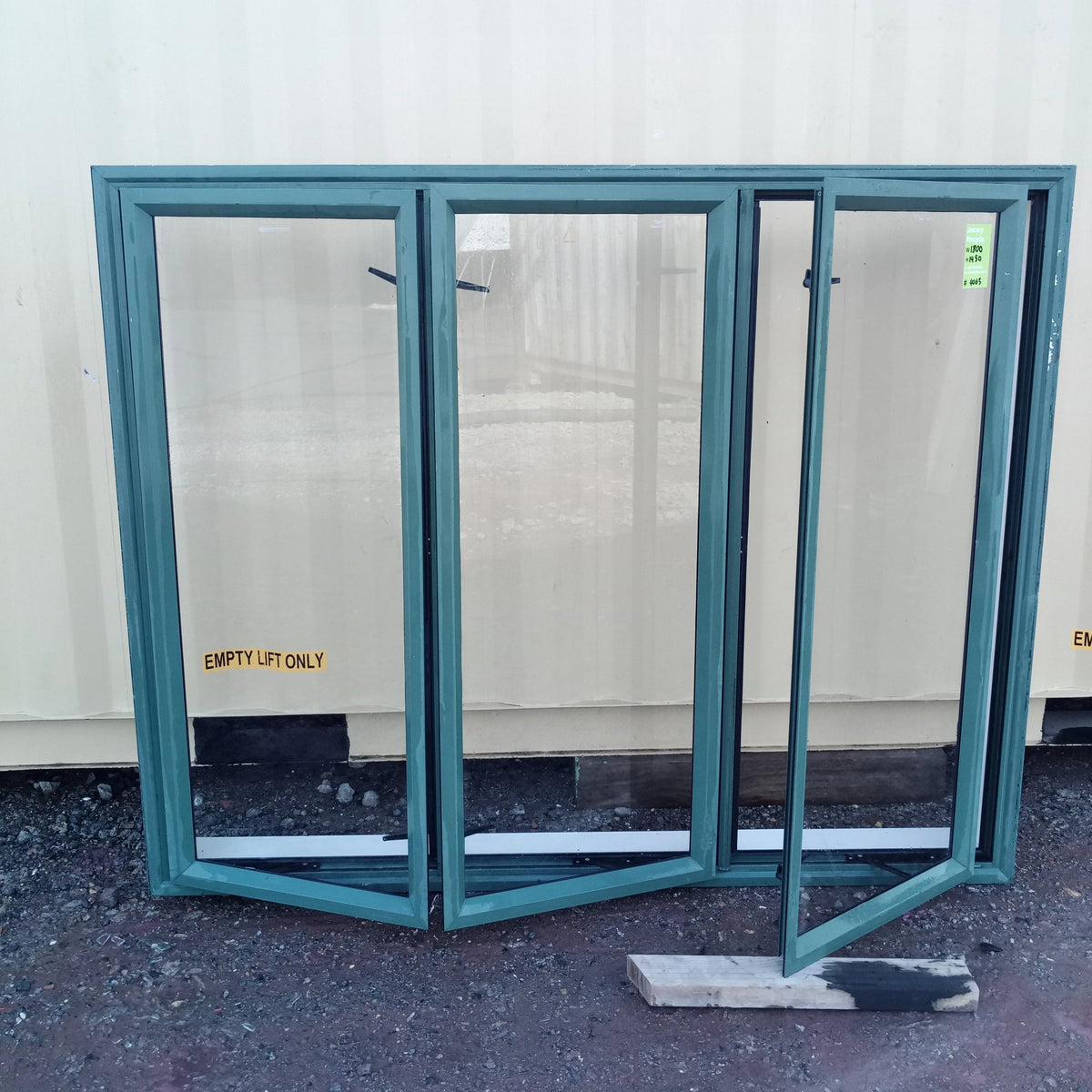 BIFOLD Window Green 1800 W x 1450 H [#4063aSF] Joinery Recycle