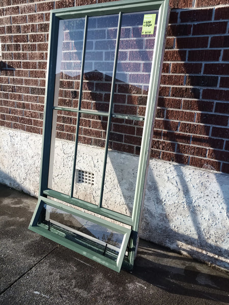 Aluminium Window Green 1500 W x 400 H  [#4109 MA] (Copy) Joinery Recycle