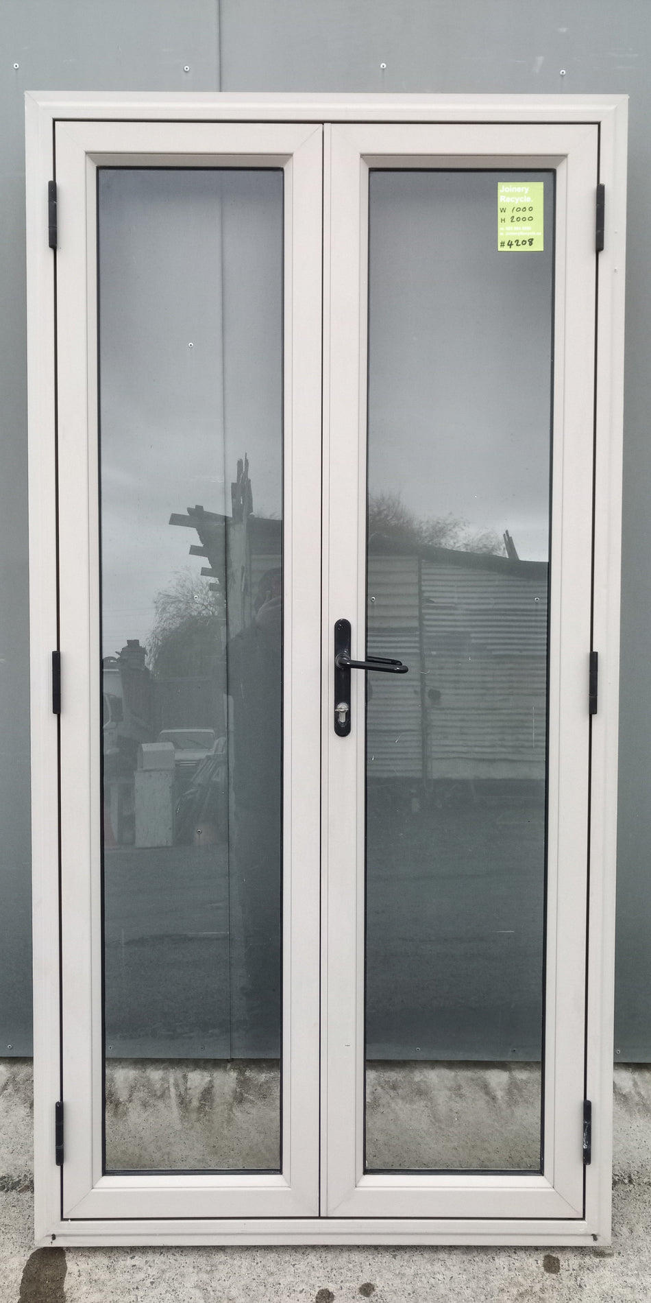 Aluminium French Door  1000 W x 2000 H [#4208 SF]