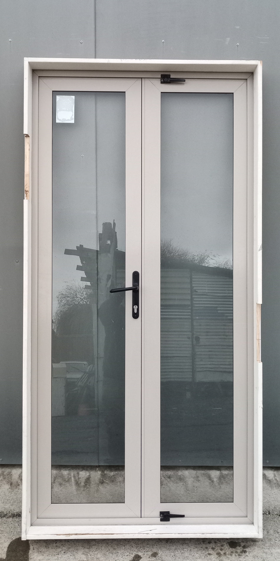 Aluminium French Door  1000 W x 2000 H [#4208 SF]