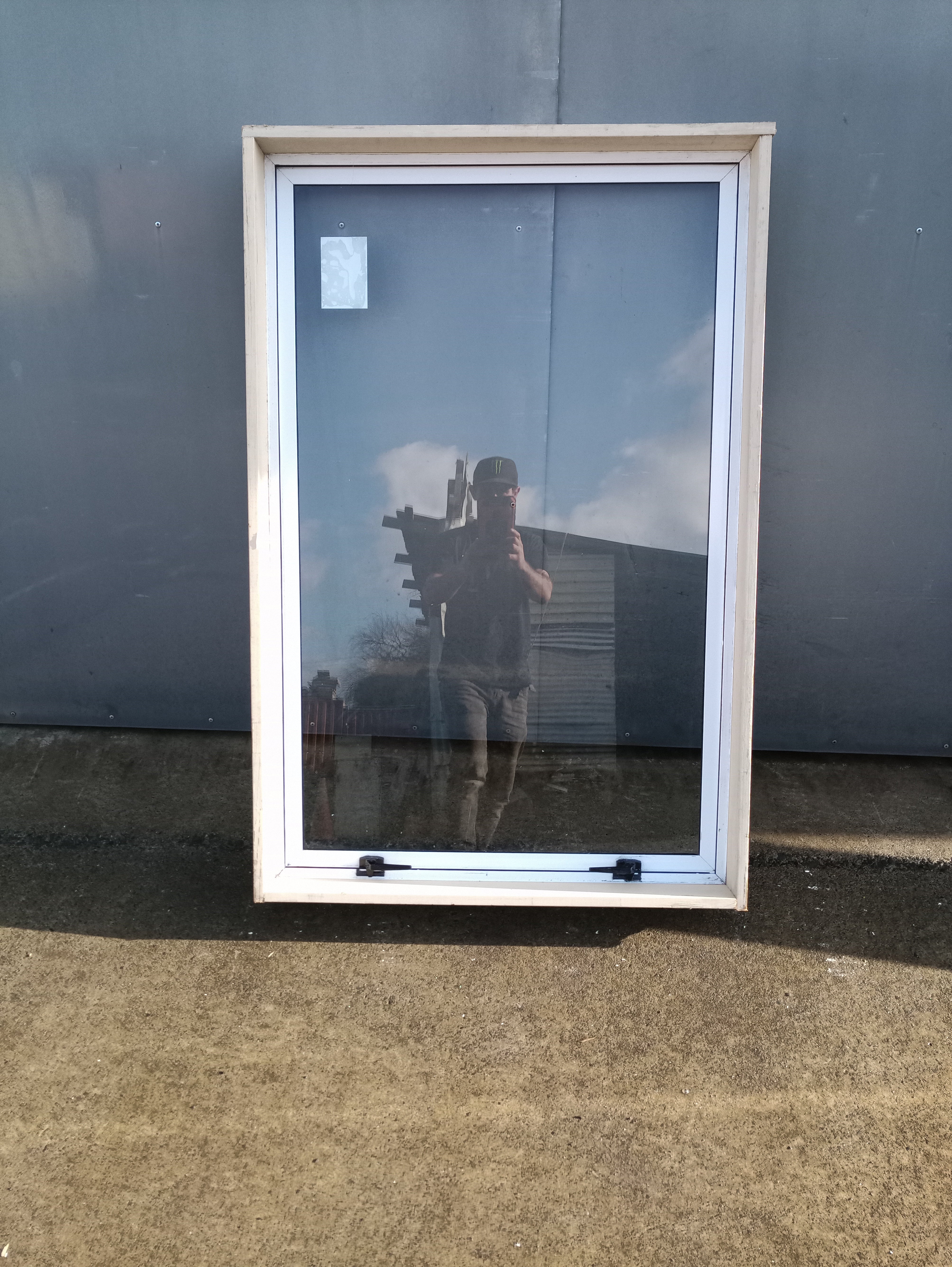 Aluminium Window White    840 W  x  1290 H  [#4277 SF] Joinery Recycle