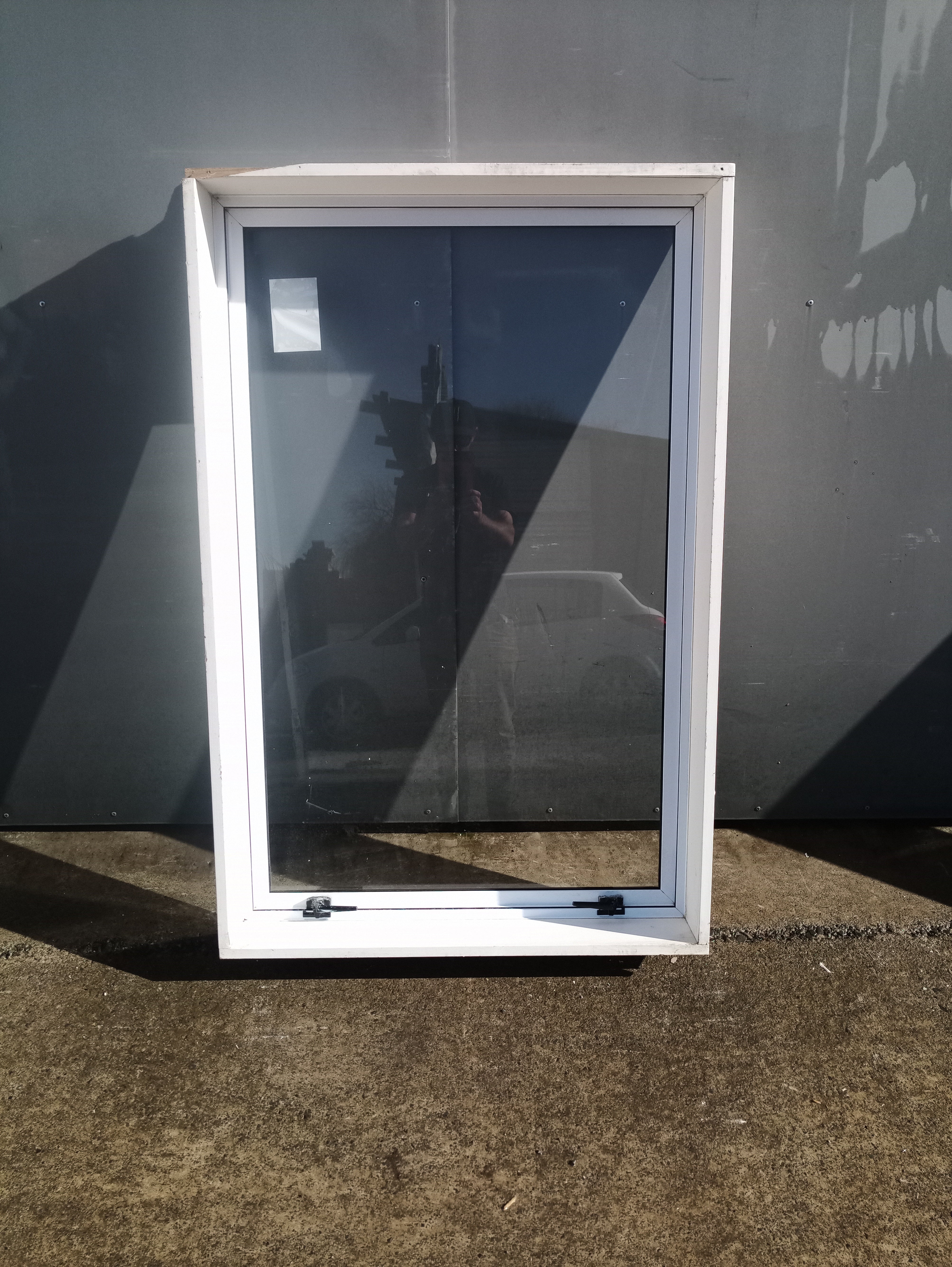 Aluminium Window White  840W  x 1290 H  [#4299 SF] Joinery Recycle