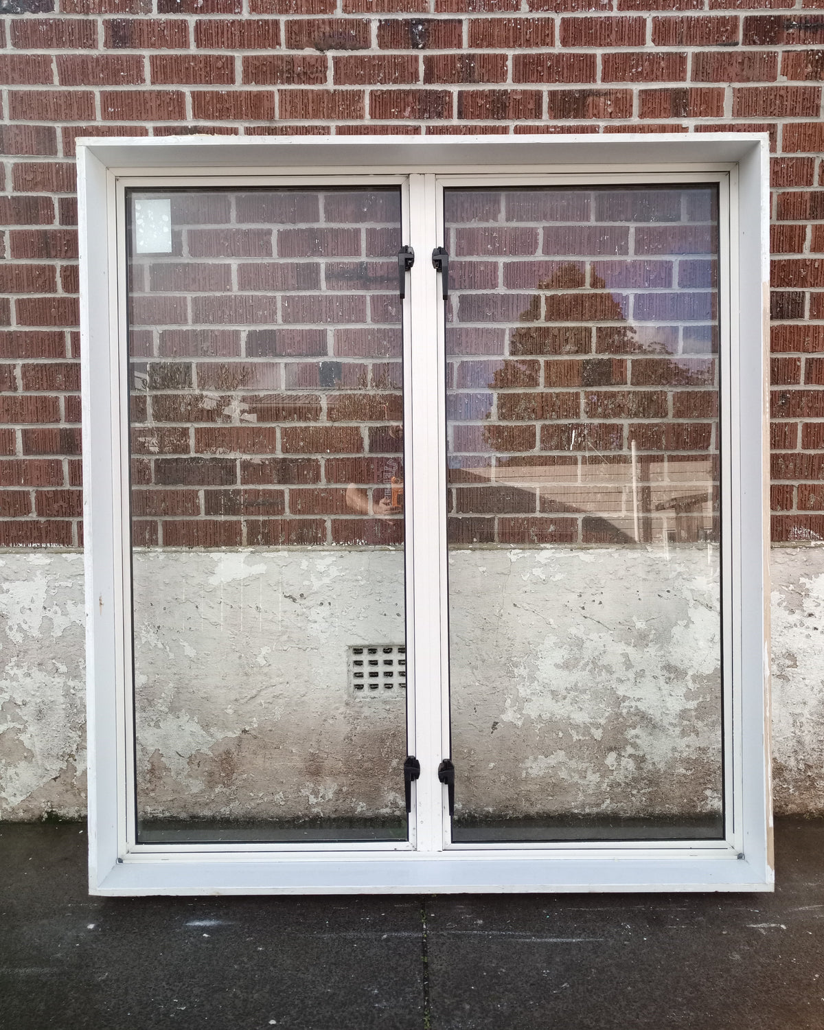 Aluminium Window White  1450 W x 1600 H  [#4319 MA] Joinery Recycle