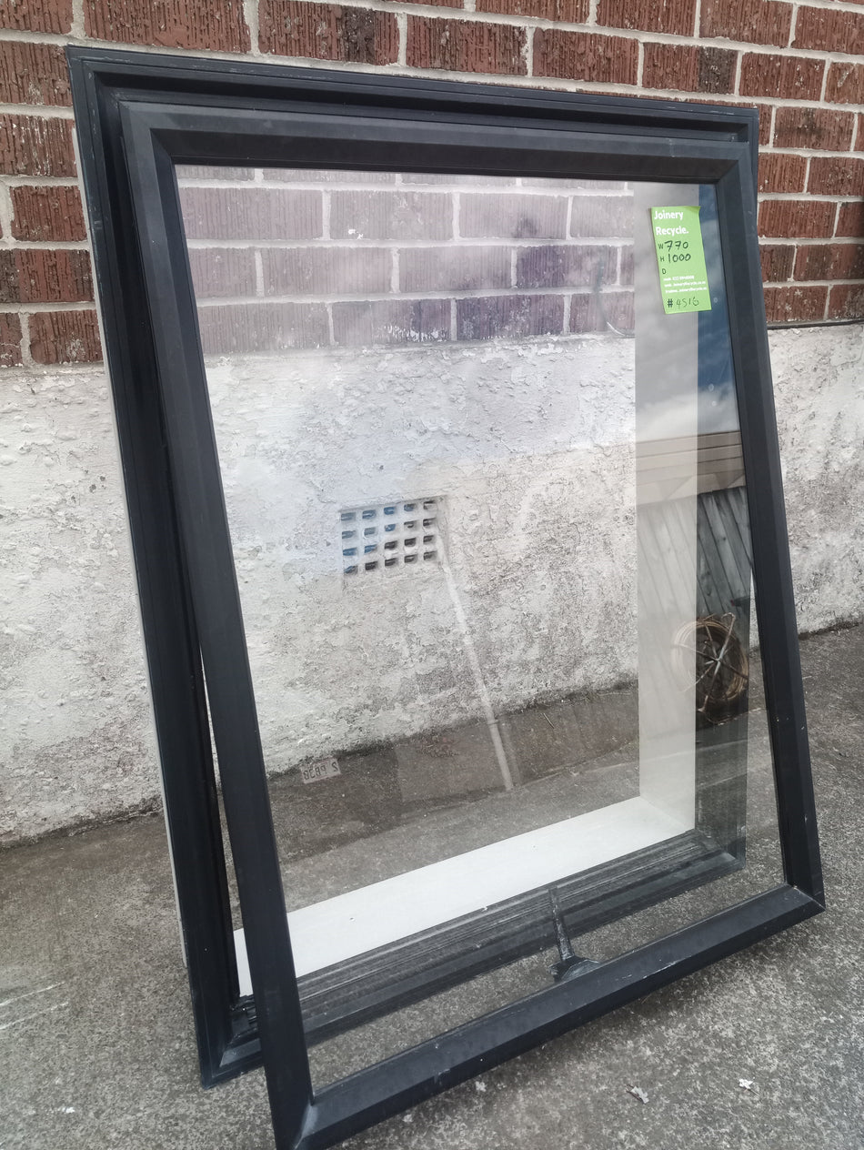 Aluminium Window Black   770 W  x   1000 H  [#4516 MA] Joinery Recycle