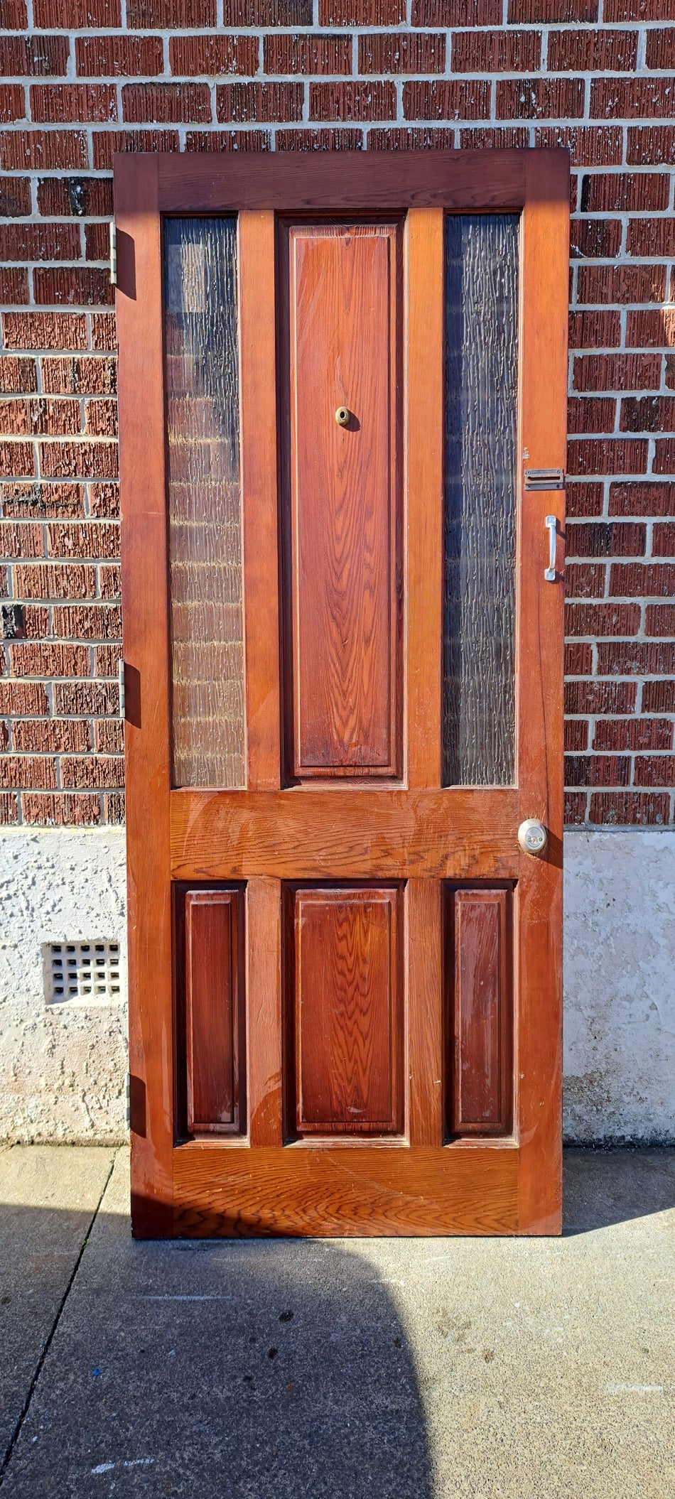 Solid Wood and Glass Entrance Door  1010 W x 1970 H [#4090 MA] Joinery Recycle